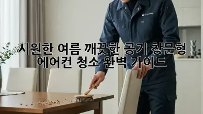 시원한 여름, 깨끗한 공기! 창문형 에어컨 청소 완벽 가이드